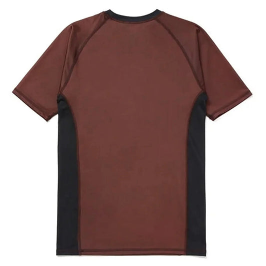 BJJ No Gi Shoyoroll Ranked Rash Guard 2022 - Brown Compression Rashguard