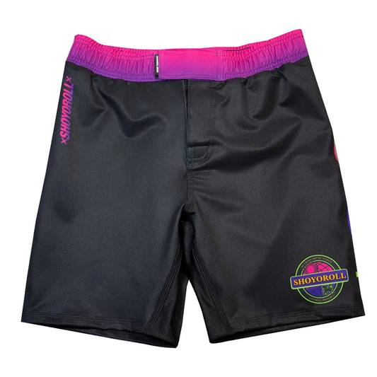 BJJ No Gi training Set Shoyoroll Batch 143 Malibu Rash Guard & Training Shorts Set